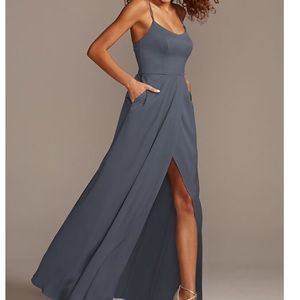 Pewter Bridesmaid Dress size 16 unaltered